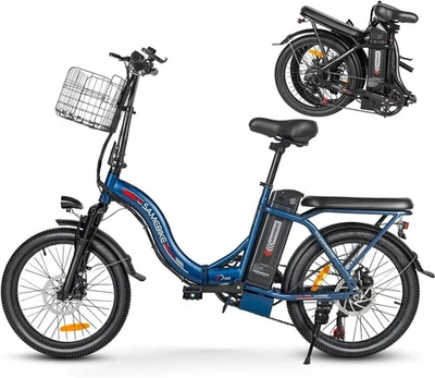 Samebike CY20 Electric Bike 48V 12AH 20" Folding E-Bike City Bike 7 Speed ebike - Image 1 of 4