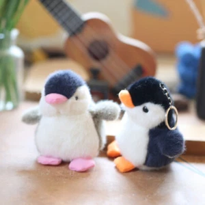 Cartoon Penguin Keychain Cute Plush Key Ring For Girls Gift Creative Bag Pend-vm - Picture 1 of 8