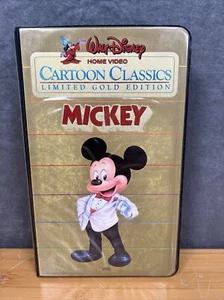 1984 Walt Disney HOME VIDEO VHS Cartoon Classics Edizione Limitata Oro TOPOLINO - Foto 1 di 4