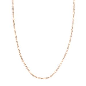2.7mm Miami Cuban Open Curb Link Chain Bracelet Necklace Real 14K Rose Gold
