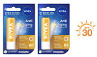 2 X Nivea Lip Ultra Care Anti Aging And Sun Protection Spf30 Uva Uvb 48G
