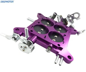 Billet CNC Carburetor Base Plate for Holley 850 CFM 4150 Double Pumper Carb - Picture 1 of 6