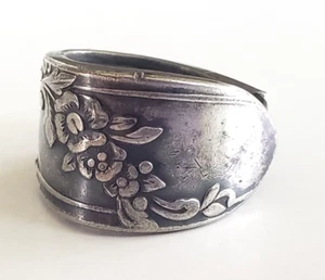 Vintage Silver Plate Flatware Wrap Spoon Ring Size 2.5 - Picture 1 of 8