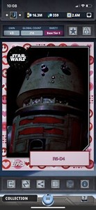 Topps Star Wars Digital Card Trader Tier 8 - Valentines 2 R5-D4 2019 Base