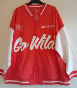 Chaqueta de Béisbol Bonprix Roja y Marfil Talla 22-24 Sudadera Chaqueta NUEVA - Imagen 1 de 4