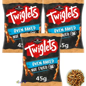 Jacobs Twiglets Baked Grab Bag Snacks 45g Perfect Snack - Picture 1 of 5