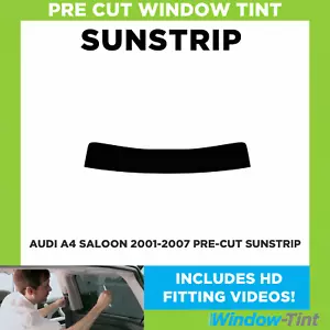 Sunstrip oscurato pretagliato - per Audi A4 4 porte berlina 2001-2007 - 5% berlina interna - Foto 1 di 4