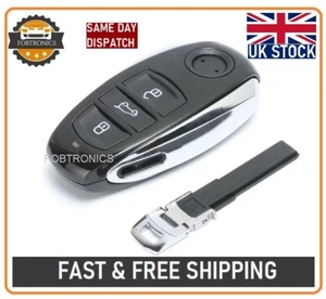 3 BUTTON SMART REMOTE KEY FOB SHELL CASE FOR VW TOUAREG & LOGO A-111 - Picture 1 of 5