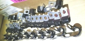 Qty-30 5/16" Galvanized vinyl coated LOOP clamps for tubing wiring MADE IN USA - Picture 1 of 6