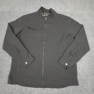 DRI DUCK Jacket Mens LARGE Black bomber Winter Long Sleeve Softshell Size L - Picture 1 of 10