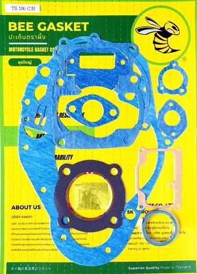 FOR Suzuki 1978-1981 TS100 C/N/T/X/ER DS100 C/N/T/X Gasket Set New - Image 1 of 2