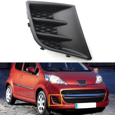For 2005-2012 Peugeot 107 Front Bumper Lower Grille Right Side 7422A8 Black - Imagem 1 de 4
