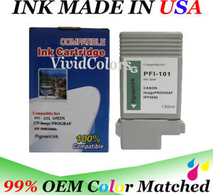VC PFI-101 130ml Green Ink Tank for Canon ipf 5000 5100 6100 6200 printer 
