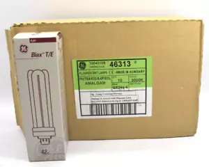 GE Biax T/E 42W CFL Utility Bulb GX24q-4 / 3000k, 46313 Case of 10 - Picture 1 of 4