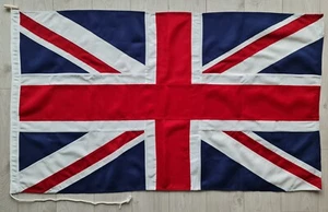 Union Jack MoD premium sewn woven flag 5x3ft toggle UK stitched cotton lik cloth - Picture 1 of 3