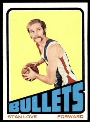 1972-73 Topps Nm-Super Nice Stan Love-Make Offer 17 Baltimore Bullets #2 - Image 1 of 2