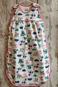 Baby Girl 100% Organic Cotton Owl Sleeping Bag / Growbag / Grobag. - Picture 1 of 3