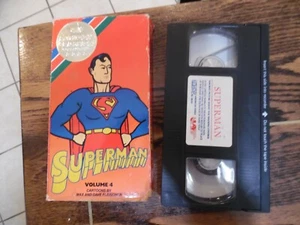 Vintage 1989 UAV Cartoon Classics Collection Superman Volume 4 VHS Rare - Picture 1 of 5