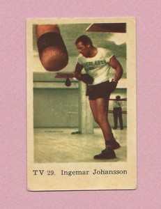 1962 Dutch Gum Card TV #29 Ingemar Johansson Sweden