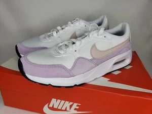 Nike Women's Air Max SC Sneakers White/Platinum Violet Blanc/Violet Platine - Picture 1 of 7