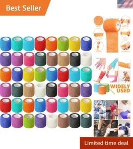 96 Pack Self Adhesive Bandage Wrap 2 Inch x 5 Yard Self Adherent Cohesive Ban... - Picture 1 of 7