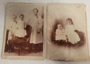 2x Vintage Fotos Kinder Covington Indiana Mary Zeigler - Bild 1 von 6