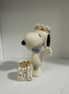 Lenox 24kt Gold Snoopy's Birthday Surprise November Topas Edelstein 3,5" Figur - Bild 1 von 7