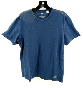 Adidas Women's Active Wear Top Medium T-Shirt Top Navy Blue Short Sleeve Running - Picture 1 of 9