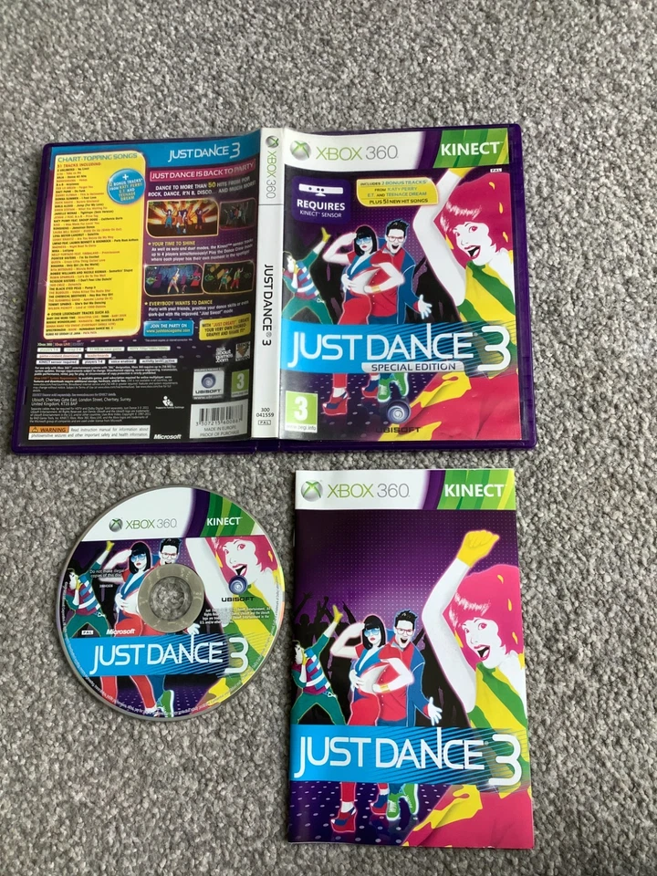 XBOX 360 KINECT GAME_JUST DANCE 3 SPECIAL EDITION+ MANUAL - Image 1 of 1
