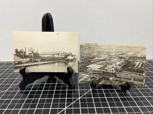 Vintage Rouge Werk Docks Highland Park Ford Motor Company Postkarten Industrie Lot - Bild 1 von 11
