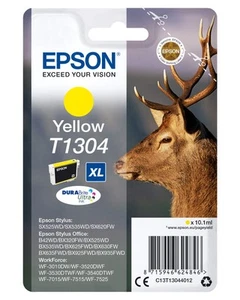 Epson T1304XL Yellow Stag Genuine High Yield DURABrite Ultra Ink Cartridge - Afbeelding 1 van 3