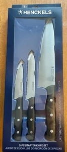 Henckels Fine Edge 3 pc Starter Knife Set Stainless  - Picture 1 of 2