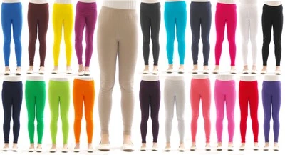 SYS Kinder Leggings lang Unisex leichte Hose Baumwolle Kinderleggings bunt Kleinkind