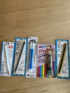 Vintage Quilting Pencil, Fabric Paint, Fabric Marker, (2) Template Pencil NOS - Picture 1 of 12