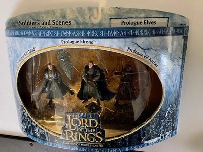 LOTR Señor de los Anillos Escenas de Batalla "PRÓLOGO ELFOS" GIL GALAD, ELROND, ARQUERO  Foto 1 de 4