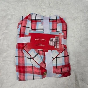 Wondershop Plaid Flannel Women's Pajama Set XS - Picture 1 of 3