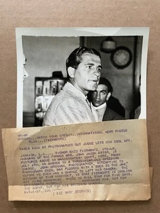 Vintage NEWS PHOTO 1937 Jamaica Enzo Fiermonte Court Punch Photographer #34 - Picture 1 of 5