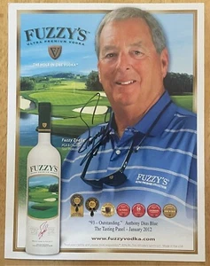 FUZZY ZOELLER, 100 % AUTHENTIC AUTOGRAPHED 8 1/2" x 11" PHOTO ! A GOLF LEGEND - Picture 1 of 1