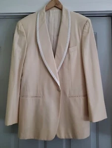 Chaqueta Esmoquin Crema Ropa Personalizada Hickey Freeman 1991 De Colección - Talla 43 L - Imagen 1 de 9