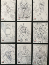 2022 Marvel Masterpieces - Preliminary Art - TIER 4 Set of Cards #82-90