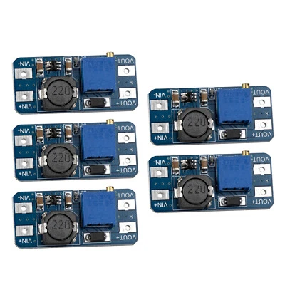 5pcs MT3608 DC Step Up Power Supply Module Booster 2-24V to 5-28V 2A Converter - Image 1 of 4