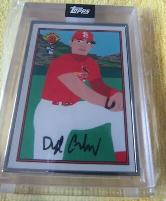 1989 Bowman DYLAN CARLSON ROOKIE  TOPPS KEITH SHORE  ARTIST PROOF AP #42/89  - Image 1 of 4