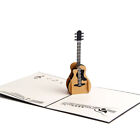  Cartes-cadeaux dessin animé message de vœux guitare en trois dimensions