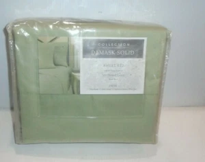 Twin 3pc 500 Thread Count Damask Solid Sheet Set - Picture 1 of 3