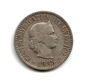 1885 Switzerland 20 Rappen - Picture 1 of 1