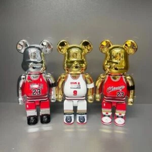 Bearbrick 400% Michael Jor'dan Dream Team#9/Chicago#23 Action Figure Decor Gift - Picture 1 of 12