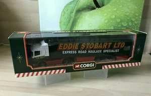 CORGI SUPERHAULERS 59503 EDDIE STOBART SCANIA CURTAINSIDE TRAILER grey wheels - Picture 1 of 2
