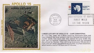 LUNAR LIFT-OFF OF APOLLO 15 - CAPE CANAVERAL, FL 1971 FDC17938 - Picture 1 of 1