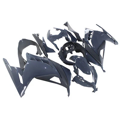 Gray Black Fairing Kit For 2013-2017 Kawasaki Ninja 300 EX300R Plastic Bodywork - Image 1 of 4