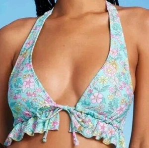 Wild Fable SET Junior Size XXS (00) Green Floral Bikini Swim Set UPF 50+ - Picture 1 of 10
